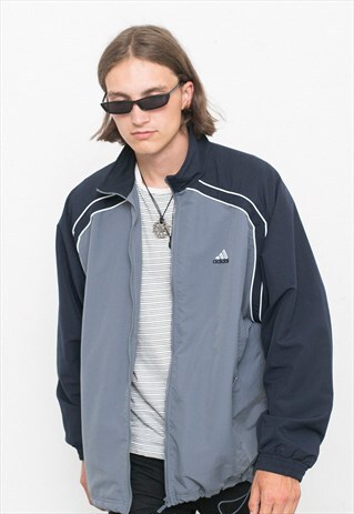 VINTAGE ADIDAS GREY TRACK JACKET