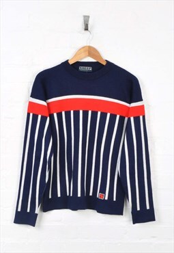 Vintage Stripe Knitwear Navy/Red Ladies Small CV11921