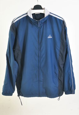 Vintage 00s ADIDAS shell track jacket in blue