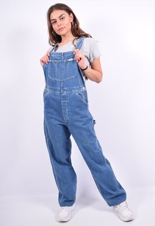 VINTAGE LEE DENIM DUNGAREES BLUE