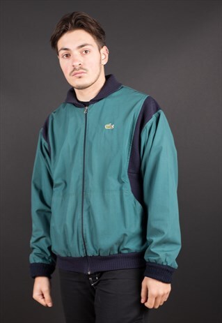 GREEN REVERSIBLE HARRINGTON JACKET BY LACOSTE
