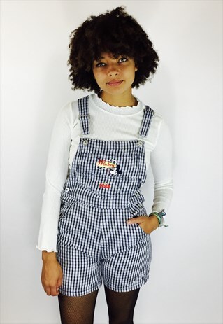 DISNEY EMBROIDERED VINTAGE DENIM DUNGAREES