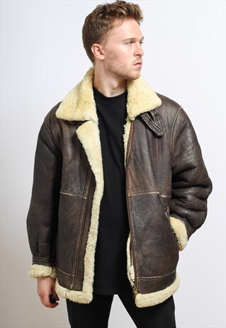 VINTAGE LEATHER AVIATOR JACKET