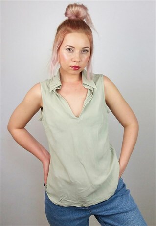 VINTAGE LIGHT VISCOSE SUMMER FESTIVAL VEST / TOP