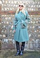 REVIVAL VINTAGE WOOL DUFFLE COAT 70S HAND MADE GREEN