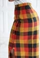  VINTAGE SKIRT WITH CHECK PATTERNS