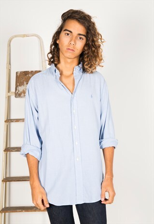 VINTAGE 80S POLO RALPH LAUREN SHIRT / R0054