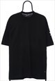 Vintage Adidas Logo Black TShirt Mens