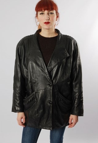 VINTAGE 80S LEATHER JACKET