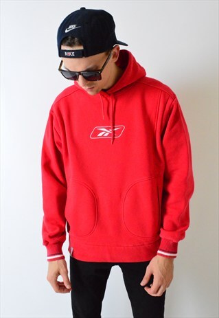 VINTAGE 90S RED REEBOK HOODIE