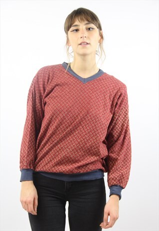 VINTAGE PATTERNED 90S JUMPER