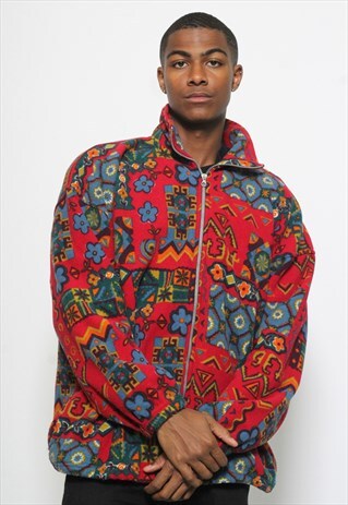 VINTAGE CRAZY PATTERN FLEECE