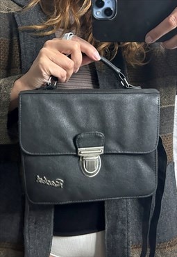 Vintage 90s Black Crossbody Bag 