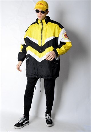 KILLTEC VINTAGE 90S YELLOW COLOUR BLOCK SKI JACKET