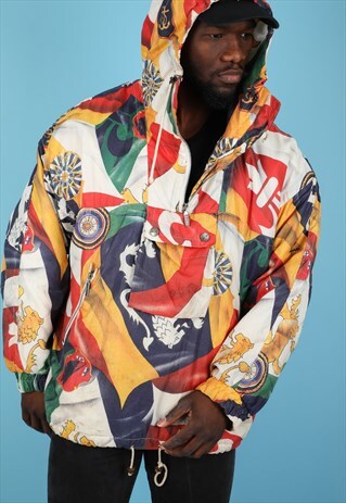 VINTAGE MULTICOLOURED SKI JACKET NJ396