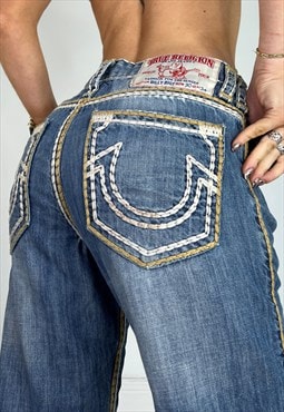 Vintage True Religion Jeans Y2k Low Rise Baggy Loose 2000s