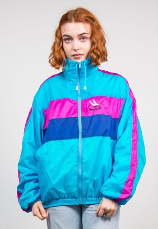 VINTAGE 90'S BRIGHT REGATTA TRACKSUIT SHELL TOP