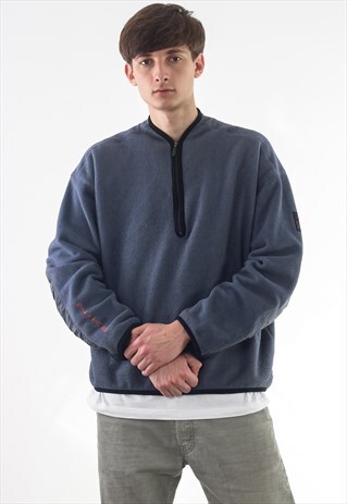 VINTAGE NIKE PULLOVER JACKET SWEATER 90S GREY