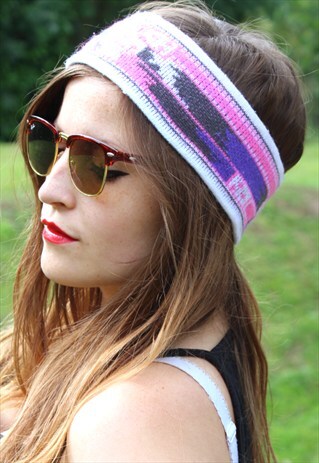 VINTAGE 90S SKI HEADBAND - FESTIVAL - ONE SIZE FITS ALL