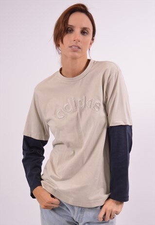 VINTAGE ADIDAS TOP LONG SLEEVE GREY