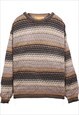 Vintage 90's Shenandoah Jumper Knitted Long Sleeve Brown