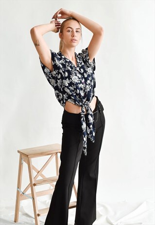 VINTAGE 80S FESTIVAL SLEEVELESS BOW TOP