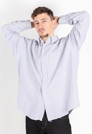 VINTAGE 80S TOMMY HILFIGER CLASSIC SHIRT / S8576