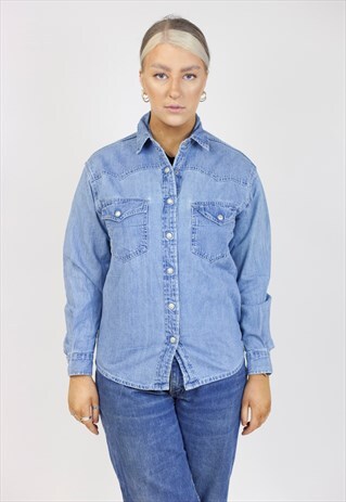 VINTAGE 90'S LIGHT DENIM SHIRT