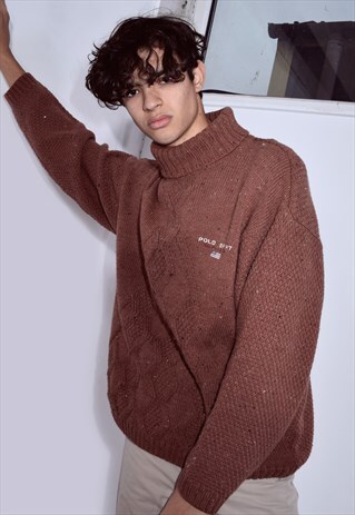 RARE VINTAGE RALPH LAUREN POLO SPORT ROLL NECK JUMPER