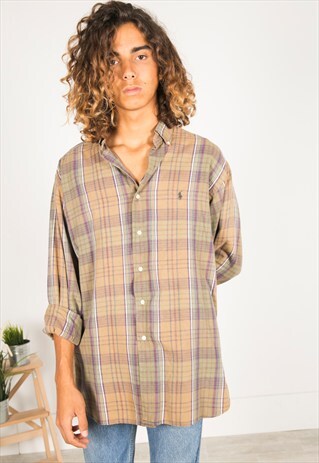 VINTAGE 80S POLO RALPH LAUREN SHIRT / R016