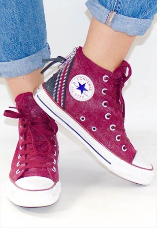 RETRO ZIP HEEL MAROON HI-TOP CONVERSE UK5