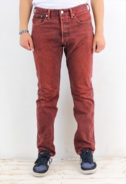 501 CT Vintage Men W32 L32 Regular Tapered Jeans Denim Pants