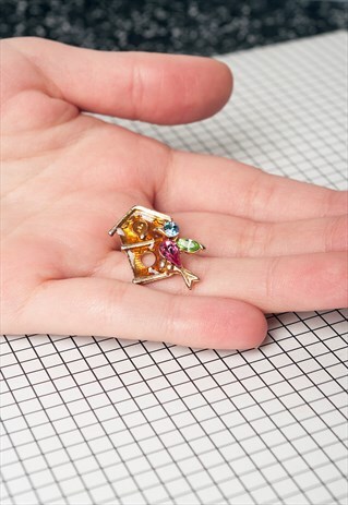 90S VINTAGE BIRD PIN