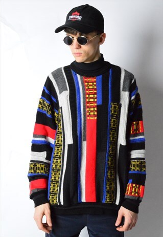 VINTAGE 90S COLOURFUL KNIT JUMPER