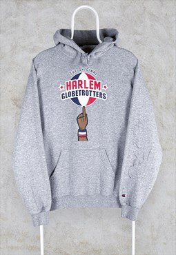 Vintage Grey Champion Hoodie Harlem Globetrotters NBA Basket