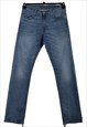 VINTAGE 90'S LEVI'S JEANS / PANTS 514 DENIM SLIM BLUE 34