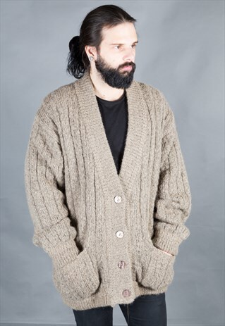 VINTAGE 80S KNITTED CARDIGAN