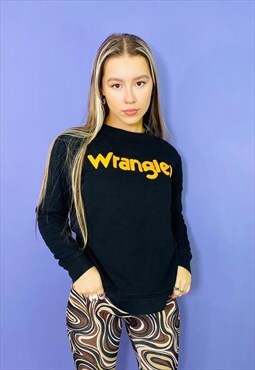 Vintage Wrangler Black Spellout Sweatshirt