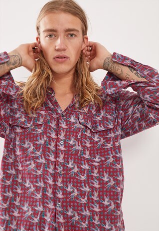 VINTAGE PATTERNED FESTIVAL LONG SLEEVE SHIRT