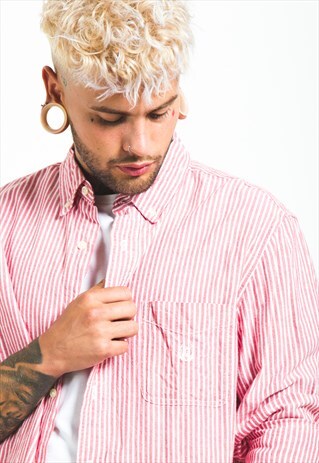 VINTAGE 80S CHAPS WINTER SHIRT BY POLO RALPH LAUREN / S6424