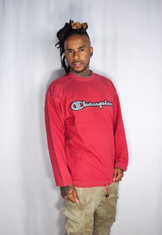 RED CHAMPION VINTAGE SWEATSHIRT
