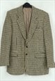 Vintage Gents Jacket US 38S Wool Blazer Houndstooth Suit 