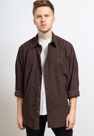VINTAGE CORDUROY SHIRT BROWN