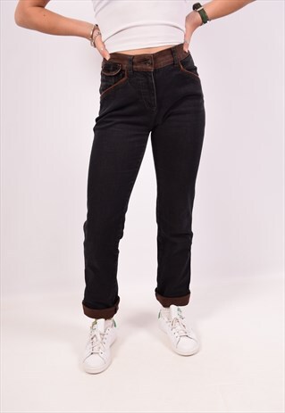 VINTAGE TRUSSARDI JEANS STRAIGHT BLACK