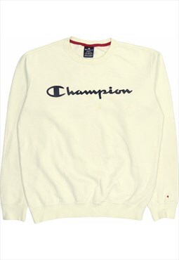 Champion 90's Spellout Heavyweight Crewneck Sweatshirt Small