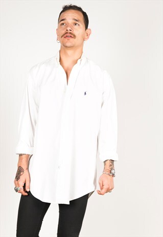 VINTAGE 80S POLO RALPHLAUREN SHIRT / C200
