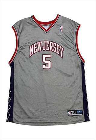 Reebok NBA New Jersey Nets Kidd Grey Vintage Jersey 2XL
