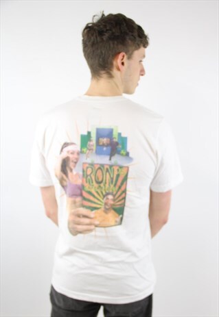 VINTAGE NIKE GRAPHIC WHITE 90'S T-SHIRT