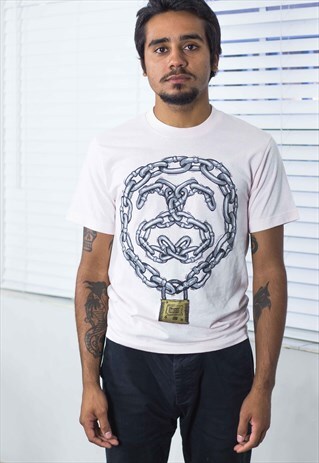 VINTAGE STUSSY T-SHIRT LOGO 90S S 5.7