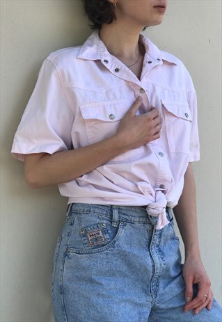 90S PASTEL PINK SHIRT